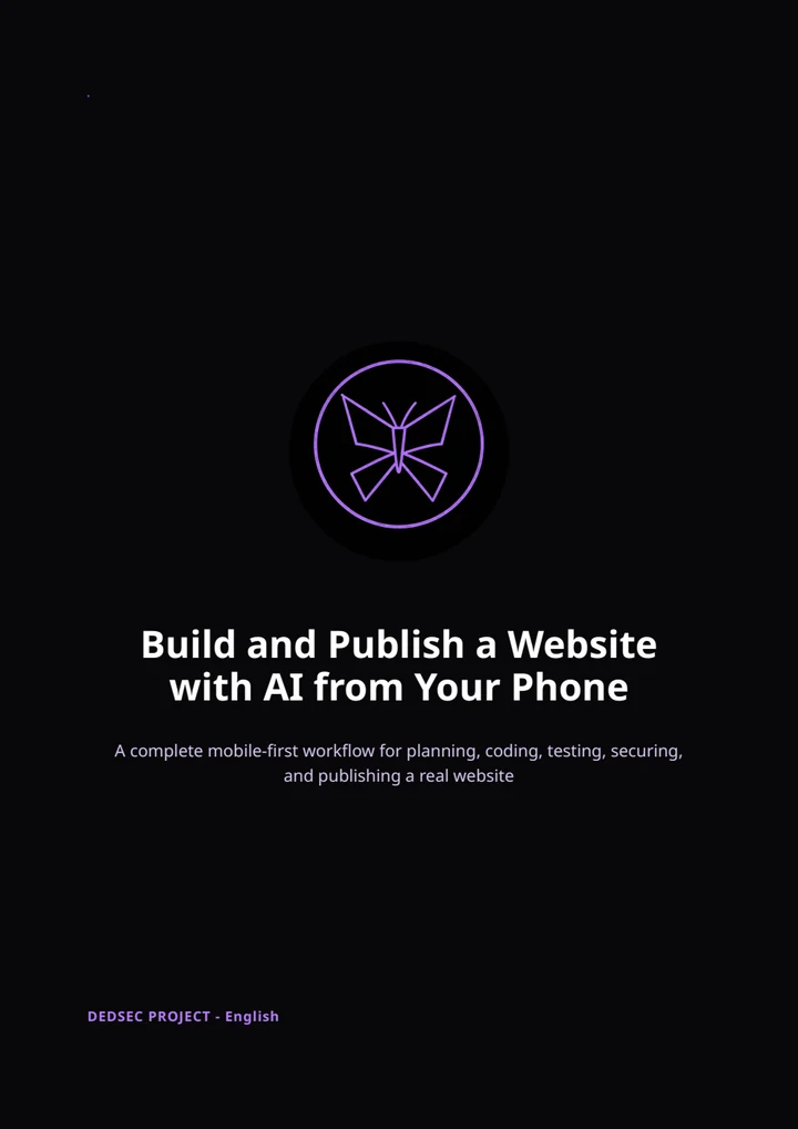 Cover of Build and Publish a Website with AI from Your Phone